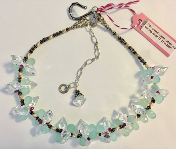 crystal quartz necklace
