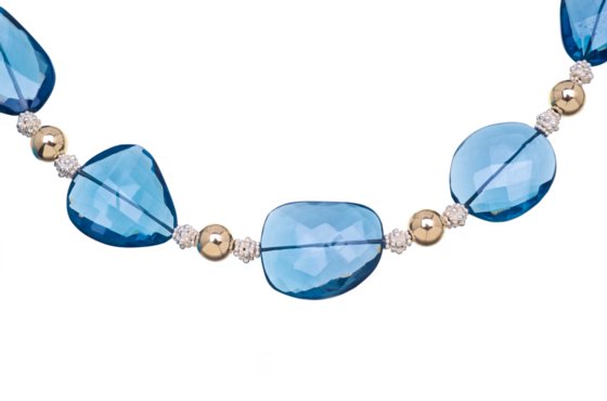 london blue topaz necklace