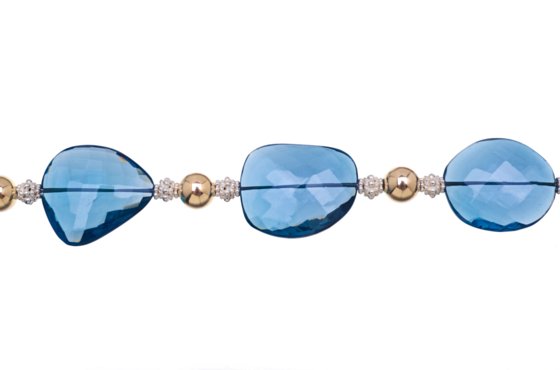 london blue topaz necklace
