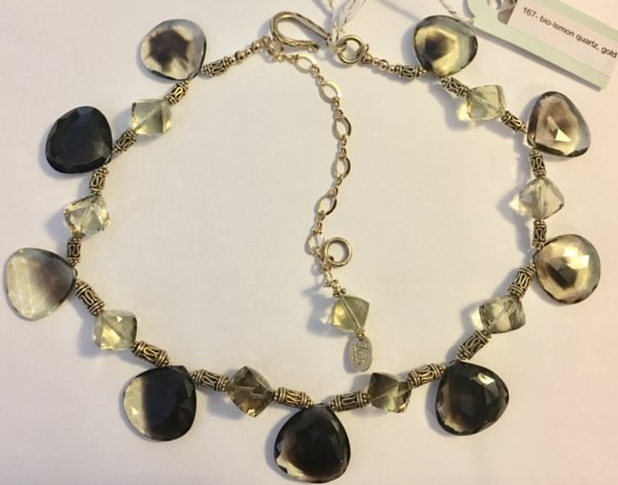 bio-lemon quartz necklace