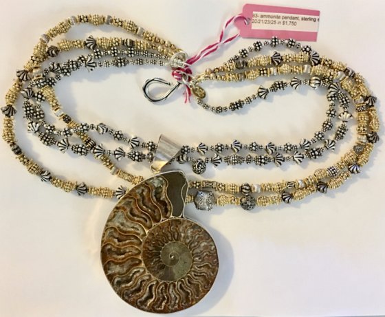 ammonite pendant necklace 
