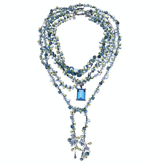 100 carat blue topaz pendant necklace 